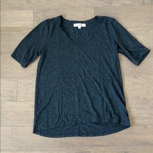 LOFT 3/4 Sleeve Shimmer Tee
